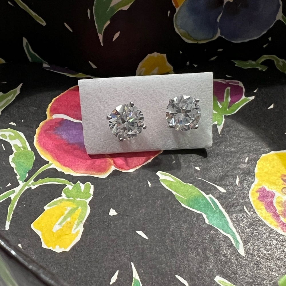 Faux Diamond Studs